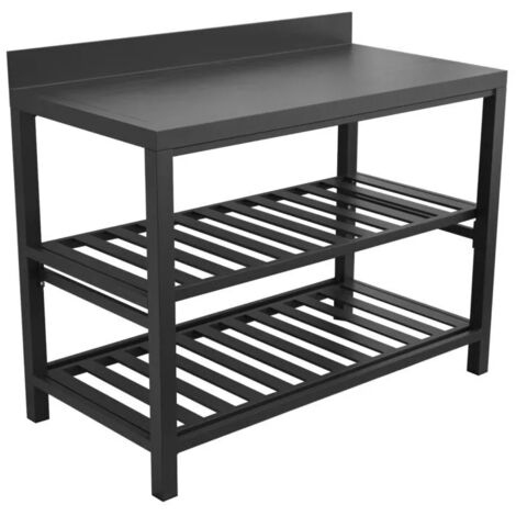 cucina da esterno modulare solaria "modulo 5" in alluminio antracite 120x60x90 cm (1/2)