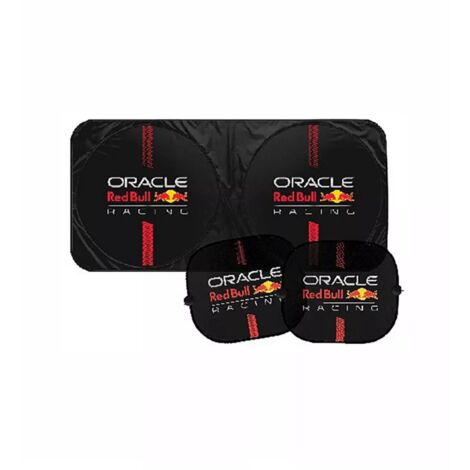 set parasole e tendine redbull "powerbar" nero e rosso (1/2)