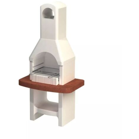 barbecue a carbonella in cemento sarom fuoco "aruba" 88x58x179,1 cm