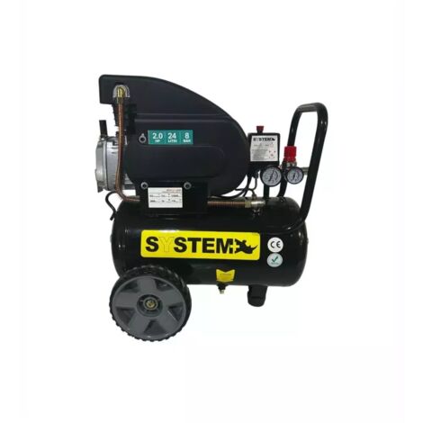 compressore aria lubrificato system+ 24l 2 hp