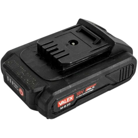 kit caricabatterie singolo e batteria di ricambio valex "one all" - 18v 2 ah