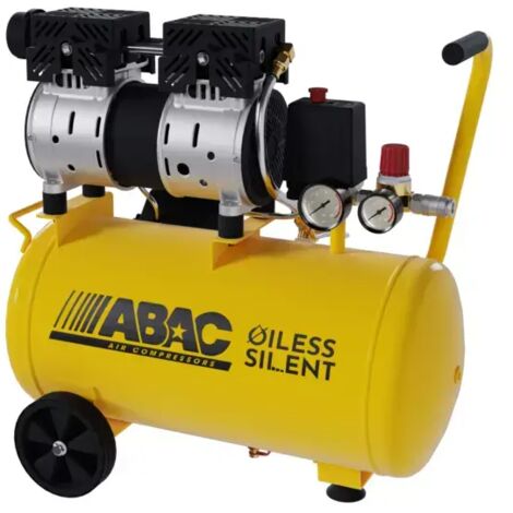 compressore aria silenziato abac "pole position" 24 litri 1 hp