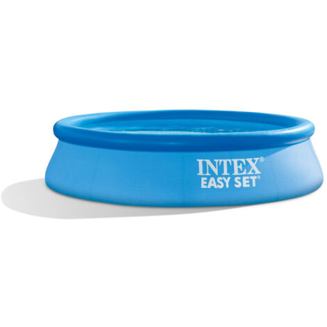 Intex 28106NP – Piscina Fuori Terra Easy Set Rotonda, 1942 L, PVC, Azzurro, 244x61 cm