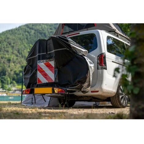 copertura per portabici su gancio traino nordrive 190x50x130 cm - n60058