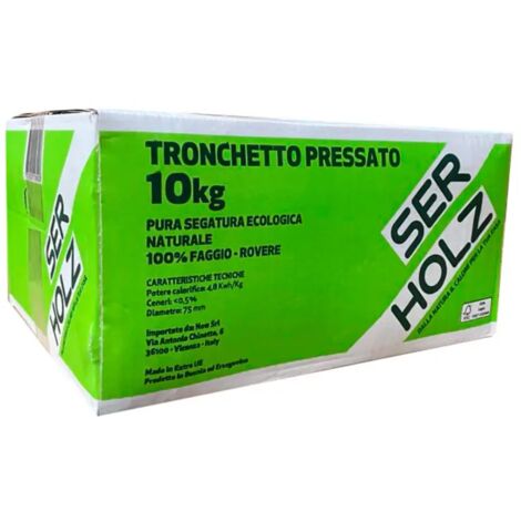 tronchetto di faggio/rovere - scatola da 10 kg
