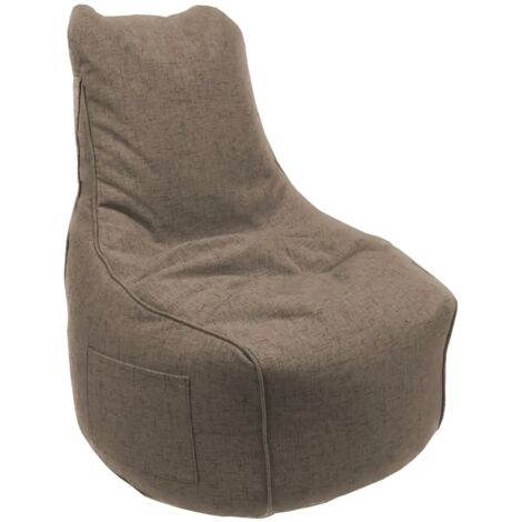pouf poltrona sacco "milly" beige 65x65x95 cm (1/2)