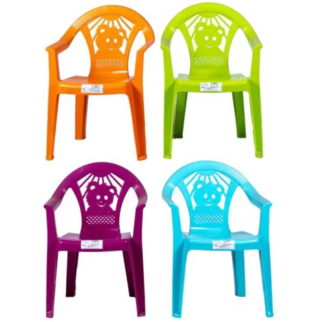 sedia per bambini "baby bear" in polipropilene colori assortiti 38x35x51 cm