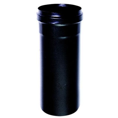 Tubo nero pellet telecopico DN 80 smaltato verniciato 600 gradi stufa pellet tubo nero CE Made in Italy