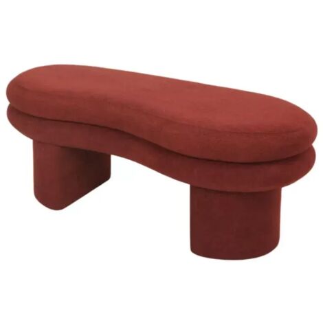panca bellahome "onda" mattone 106x43x43 cm