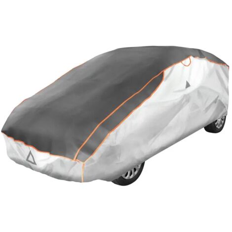 Telo Copriauto Antigrandine XXL VidaXL | Protezione Invernale 4 Strati Con Schiuma EVA | Grigio E Argento Per Berlina - 2