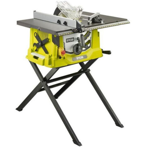 sega da banco con supporto ryobi "rts1800s-g" lama 254 mm 1800w