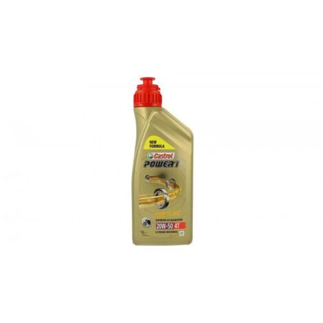 olio motore lubrificante moto 4t power 1 20w50 1l  oil (1/4)