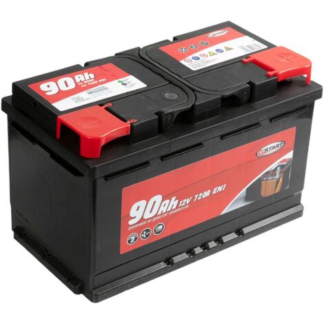 Batteria Auto 90AH 12V 720A polo positivo destro Cassetta L4