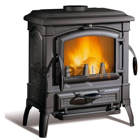 La Nordica Extraflame stufa a legna Isetta Evo 4.0 in ghisa smaltata 7,3 kw 209 m  riscaldabili