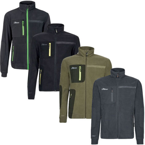 Felpa in pile da lavoro con zip U-Power Venus - M - Nero (1/5)