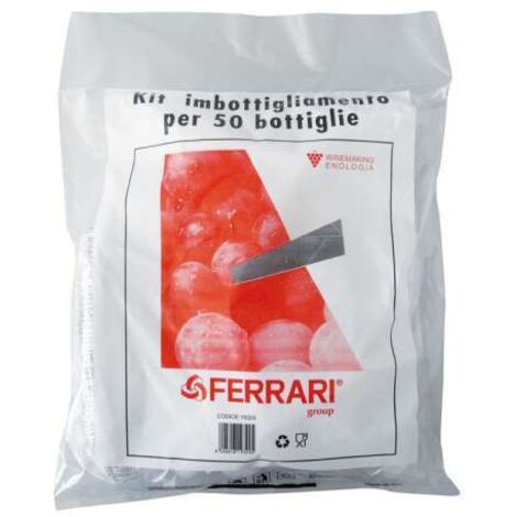 Kit 50 tappi in plastica alettati con 50 gabbiette ferrari - ferrari group (1/3)