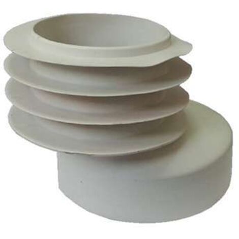 Guarnizione scarico WC eccentrico bianco