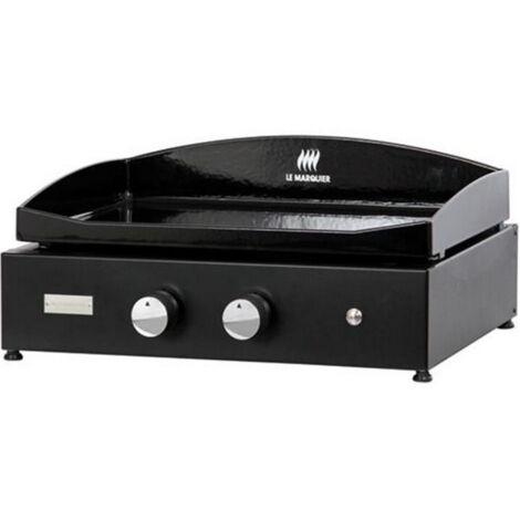 plancha gas 5600w piastra in ghisa smaltata 60x40cm - plvp260e - le marquier