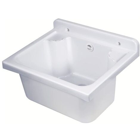 Mini Pilozzo Lavandino da Esterno a Muro 42x34 per Terrazzo Lavanderia