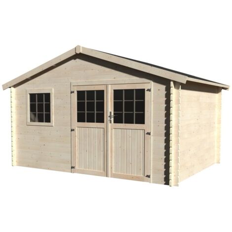 Casetta in Legno da Giardino 4x3 m 28mm BlockHouse