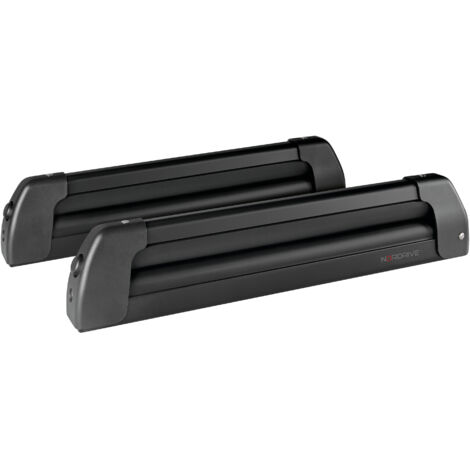 Nordic-King EVO aluminium NK-40, portasci per barre da tetto - Nero