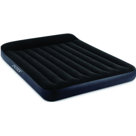 materasso matrimoniale gonfiabile intex "pillow rest dura beam" con pompa incorporata 152x203x25 cm - cod. 64150np (1/10)