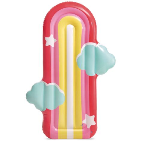 Materassino Gonfiabile Intex Rainbow Con Nuvole 175x117x20 (1/5)