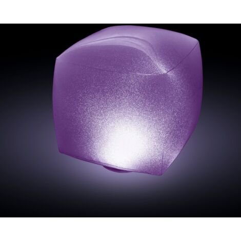 Cubo gonfiabile impermeabile a LED multicolore Intex  23x23x22cm
