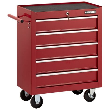 CARRELLO PORTAUTENSILI 5 CASSETTI CM 77X33X69H CON RUOTE