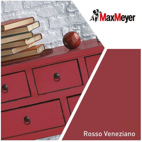 MaxMeyer Smalto Brillante all'acqua Poliuretanico Rosso Veneziano 0,125 l