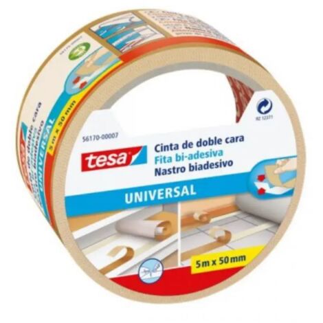 NASTRO BIADESIVO UNIVERSALE PAVIMENTI TESA - MM 50 ML 5 - 6 pezzi
