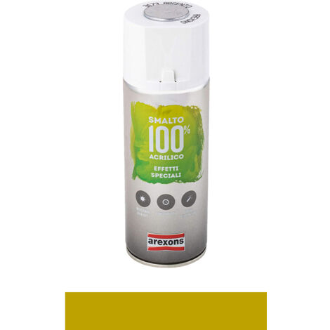 Smalto Spray Acrilico Metallizzato Oro Ricco Pallido AREXONS 400 ml