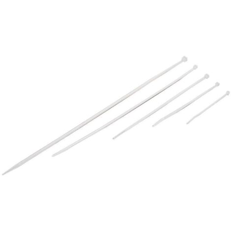 poly pool - 20 fascette 3,5 x 290 mm, ø serraggio 2 - 80 mm bianche (1/2)