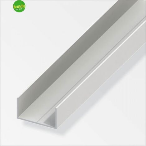 profilo u rettangolare 15,5x27 pvc bianco 1 metro.