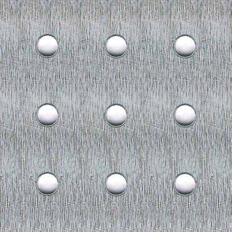 lamiera in alluminio naturale con perforazione tonda 250 x 500 x 1,5. (1/2)