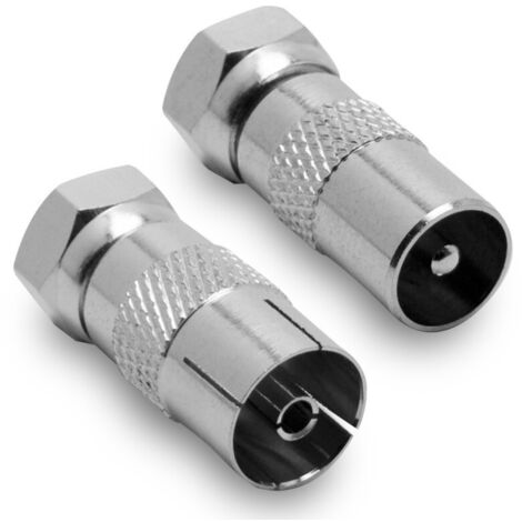 Adattatore F mas/TV mas + F mas/TV fem (2pz.)
