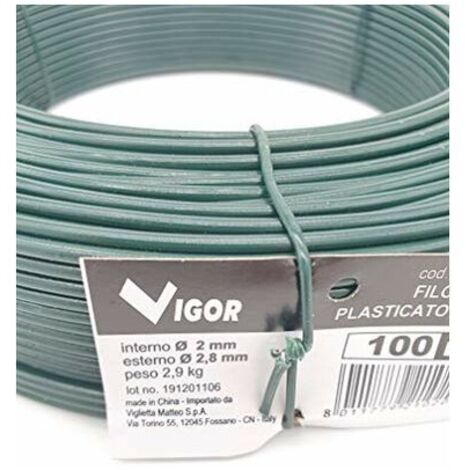filo in ferro plasticato per tensione 2,8 mm 100 mt (1/3)