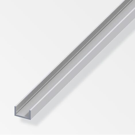canale u alluminio arg  10x19,5 x1,5  1 metro. (1/2)