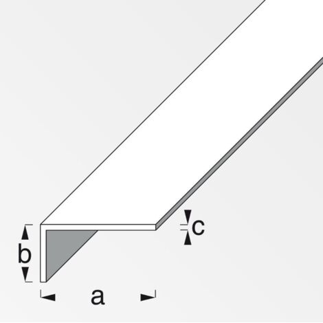 angolare pvc bianco 20x10x1,5 - 1 metro.