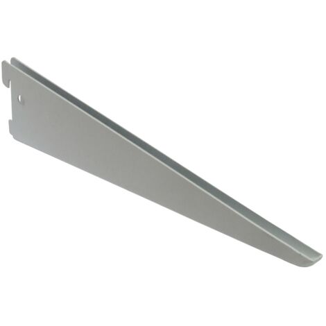 reggimensola ad "u" - 22 cm. - alluminio grigio metallizzato
