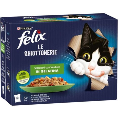 Felix Le Ghiottonerie Selezioni 12 x 85gr con Verdure