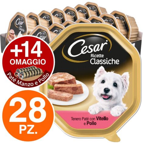 Cesar Cane Ricette Classiche 150gr Patè Vitello Pollo
