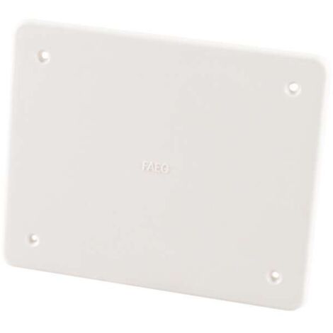 poly pool - coperchio per scatola di derivazione da incasso dimensione 119 x 96 mm bianco