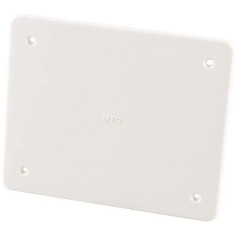 poly pool - coperchio per scatola di derivazione da incasso dimensione 161 x 130 mm bianco