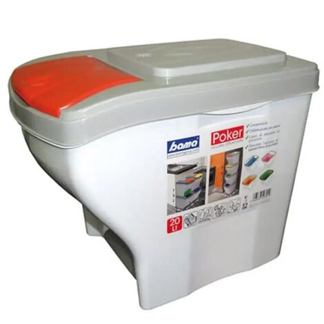pattumiera bama "poker" colori assortiti 20 lt 1 pezzo