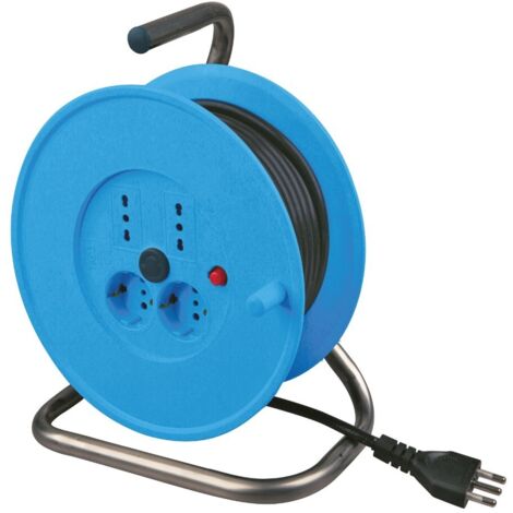 poly pool - avvolgicavo "mini" 25 m con 2 prese bivalenti 2 p30