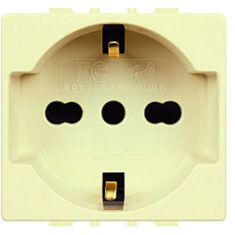 presa ita/shucko 2 moduli serie tondo'.