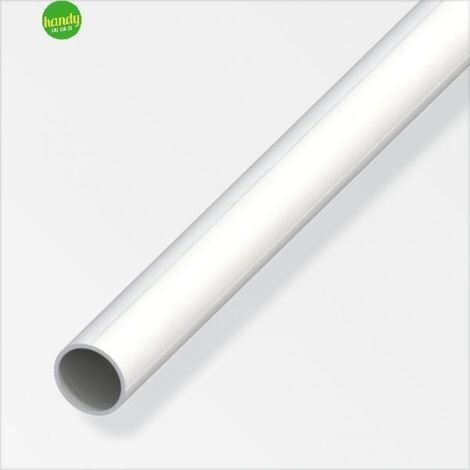 Barra cava tonda Alfer Aluminium pvc bianco Ø 19,5mm lungh. 1m