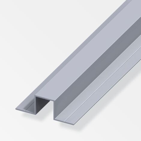 profilo ad "u" 2 lati 23.5x67.5 in alluminio - 1 metro.