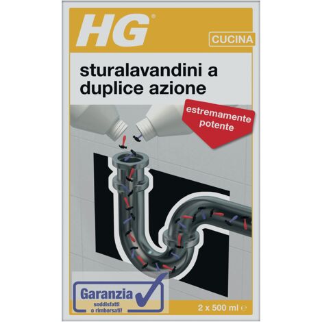 disgorgante sturalavandini a duplice azione, 2x500 ml (1/2)